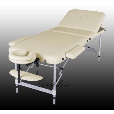 Стол для массажа 3х секционный алюминиевый LEO