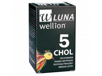 Тест полоски Wellion Luna Duo холестерин 5шт