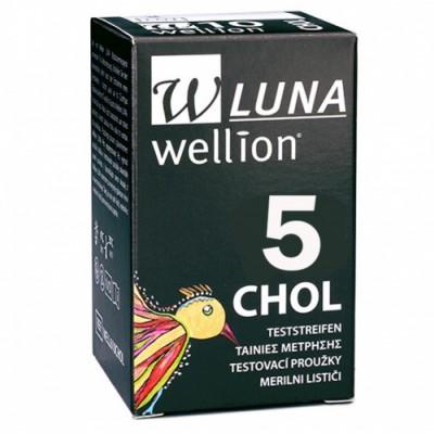 Тест полоски Wellion Luna Duo холестерин 5шт