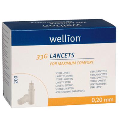 Ланцеты Wellion Calla 33G 200шт